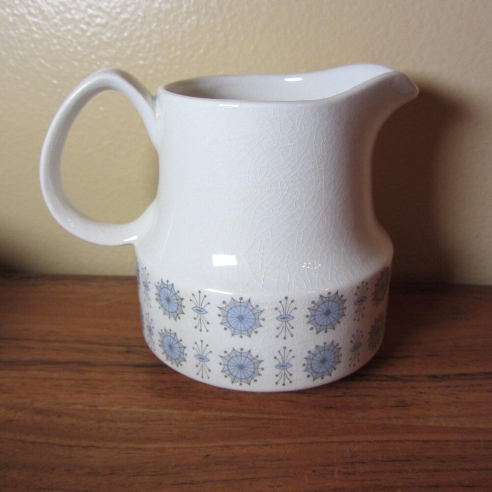 12 oz myott temptation england vintage creamer starburst atomic MCM (W3521)